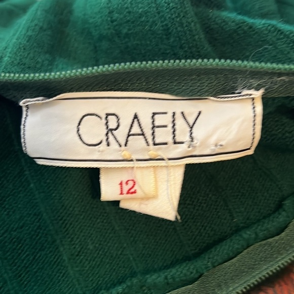 Vintage plaid and knit dress, vintage size 12 fits a small - Picture 8 of 8